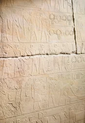 Relief from the Mastaba of Akhethotep depicting the replacement of the necklaces, from Saqqara, Old Kingdom